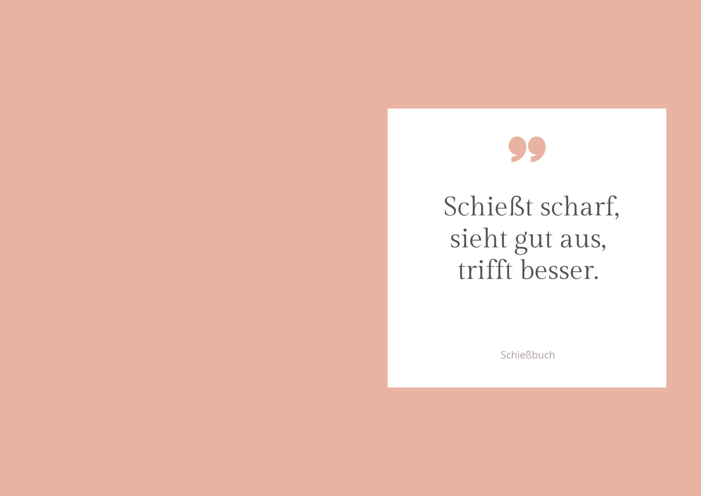 Schießt scharf! - ALPHA AIM - Schießbücher