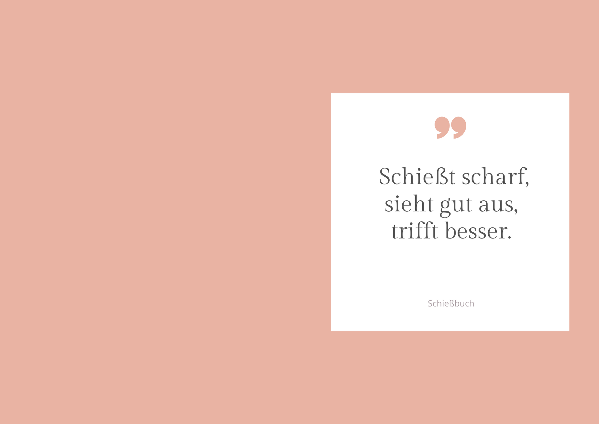 Schießt scharf! - ALPHA AIM - Schießbücher